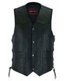 DS111 Traditional Single Back Panel Concealed Carry Vest