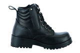 DS9768 Women's Side Zipper Plain Toe Boots