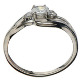 Stainless Steel Multi CZ Ring