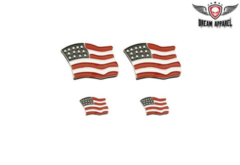 USA Flag Biker Pins