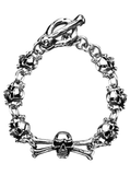 Women's Skull & Crossbones Toggle Bracelet