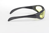 Chopper Padded Motorcycle Glasses Yellow Lens