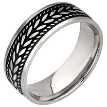 Stainless Steel Braided Rope Ring