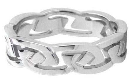 Stainless Steel Broken Chain Ring