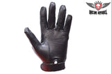 Leather Full Finger Gloves With Lining