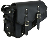 DS5011L Left Side Synthetic Leather Swing Arm Bag w/Bottle Holder