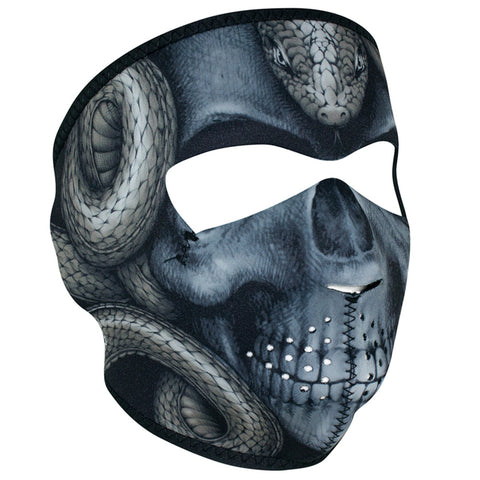 WNFM415 ZAN&reg; Full Mask- Neoprene- Snake Skull