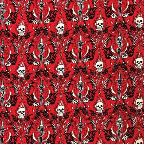 NT4418 Red Skull & Daggers