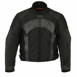 DS750BK Men's Mesh/ Leather Padded Jacket