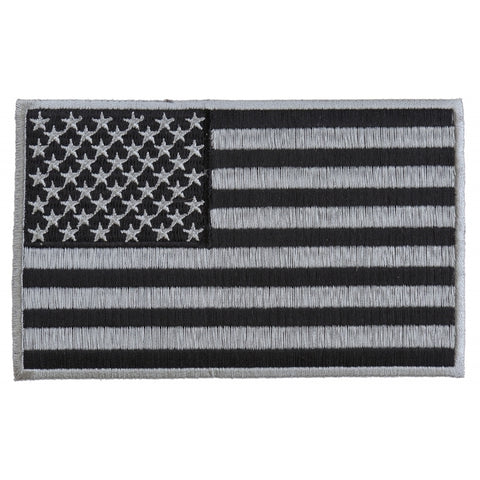 P5644 Black and Gray American Flag Patch