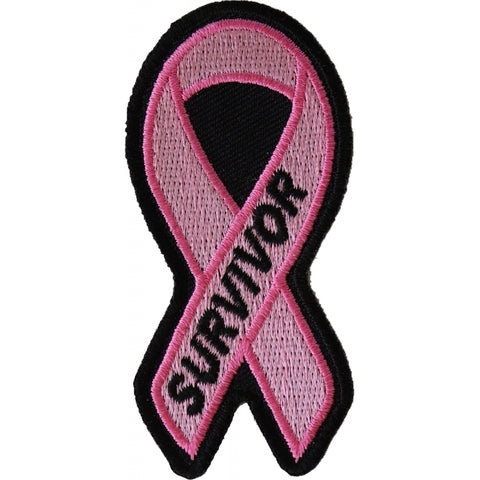 P4768 Breast Cancer Survivor Pink Ribbon Patch