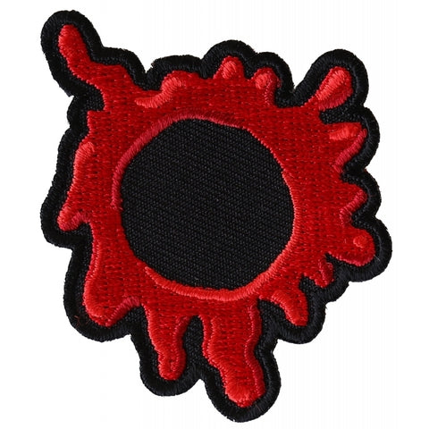 P6646 Bullet Hole Patch Blood Red
