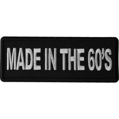 P6674 Made in the 60s Novelty Iron on Patch
