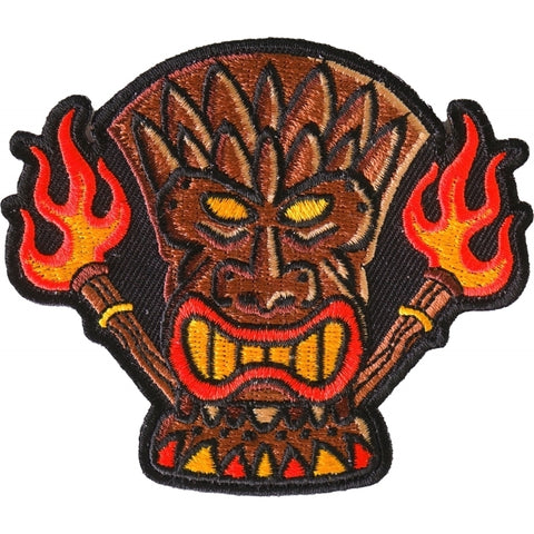 P6708 Tiki Totem Iron on Patch