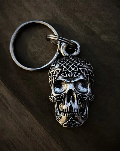 BBK-02 Celtic Skull Keychain