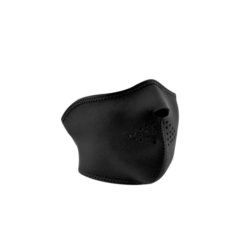 WFMF114H ZAN® Half Mask with Mesh Lining- Microfleece- Black