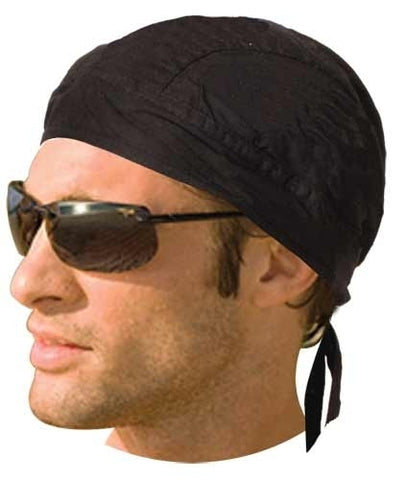 HW2609 Headwrap Solid Black (Unlined)