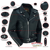 RC850 Women's Classic Lightweight Police Style M/C Jacket