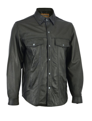 DS770 Men&#039;s Premium Lightweight Leather Shirt