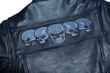 DS700 Men&#039;s Scooter Jacket w/Reflective Skulls