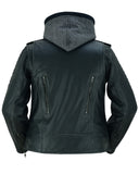 DS877 Women's M/C Jacket with Rub-Off Finish