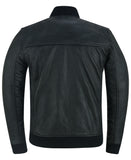 Stalwart Men's Fashion Leather Bomber Jacket