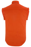 DM6003 Men's Orange Lightweight Sleeveless Denim Shirt