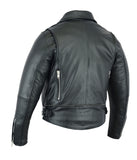 DS737 Men&#039;s Modern Full Cut Beltless Biker Jacket