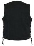 DM952 Women's Denim Classic Side Lace Vest