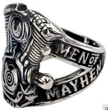 V-Twin Men of Mayhem Engine Stainless Steel Ring